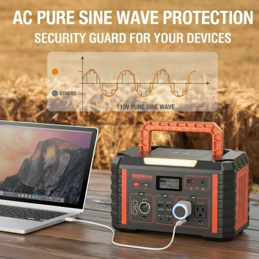 1000W Continuous Portable Power Station