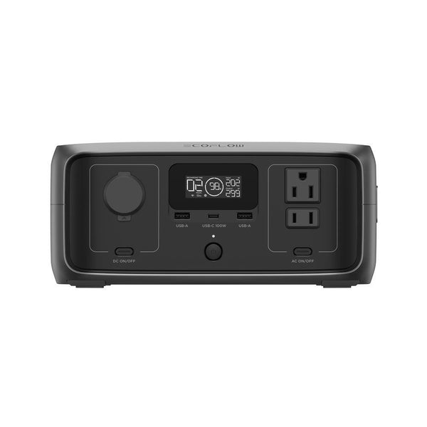 245Wh River 3 Power Station with 60W Solar Panel, 300W Output/Surge 600W, LFP Power Station, Home Backup, Camping